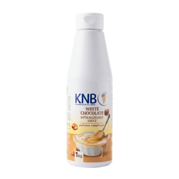 WHITE CHOCOLATE WITH HAZELNUT SAUCE (1 Kg)