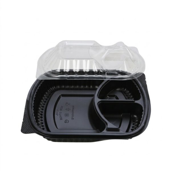 NACHOS CONTAINER WITH LID (3 Compartments)
