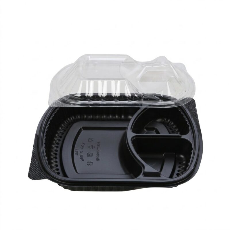 NACHOS CONTAINER WITH LID (3 Compartments)